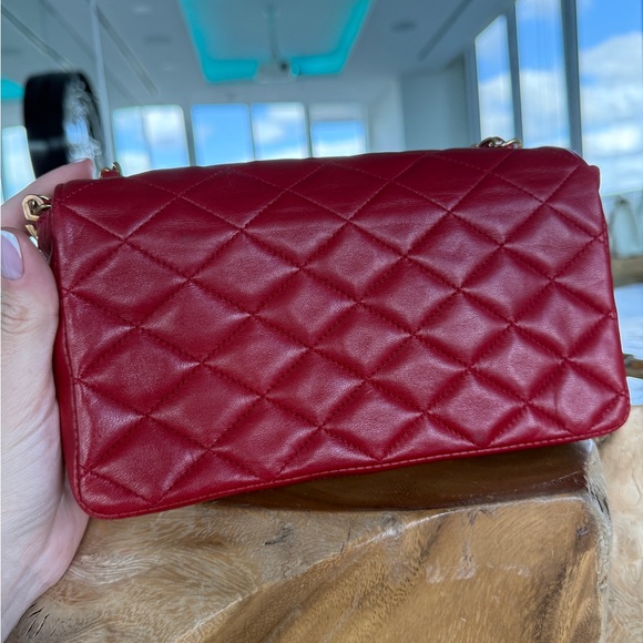 LOT 1800 24K gold plated CHANEL vintage XL CC rectangular flap 1989-1991 - Picture 6 of 17